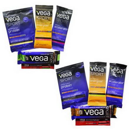 Vega, Sport Protein&Supplements Variety Pack, 10 Pieces