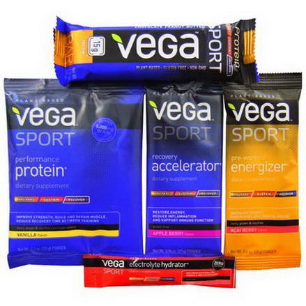 Vega, Sport Protein&Supplements Variety Pack, 5 Pieces