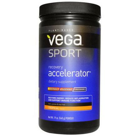 Vega, Sport, Recovery Accelerator, Powder, Tropical Flavor 540g