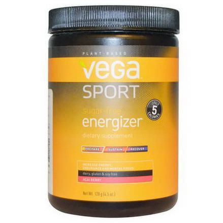 Vega, Sport, Sugar-Free Energizer, Acai Berry 128g