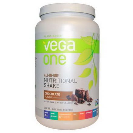 Vega, Vega One, All-In-One Nutritional Shake, Chocolate 876g