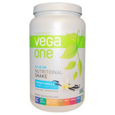 Vega, Vega One, Nutritional Shake, French Vanilla Flavor 827g
