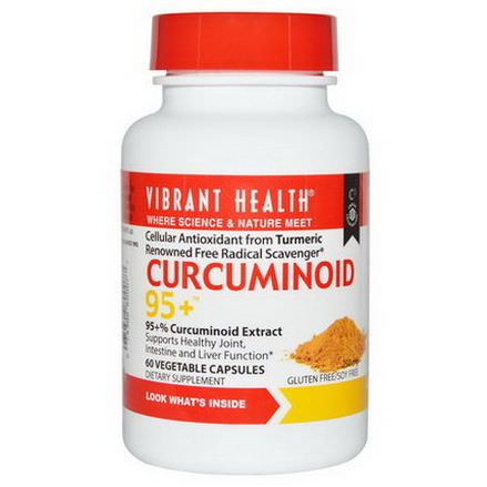 Vibrant Health, Curcuminoid 95+, 60 Veggie Caps