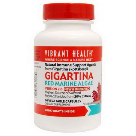 Vibrant Health, Gigartina, Red Marine Algae, Version 2.0, 90 Veggie Caps