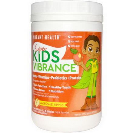 Vibrant Health, Super Kids Vibrance, Drink Powder, Awesome Apple 277.2g