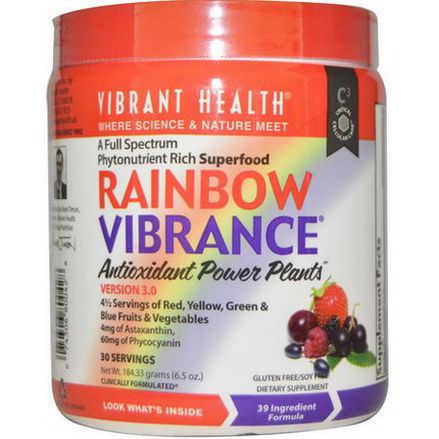 Vibrant Health, Rainbow Vibrance, Antioxidant Power Plants, Version 3.0 184.33g