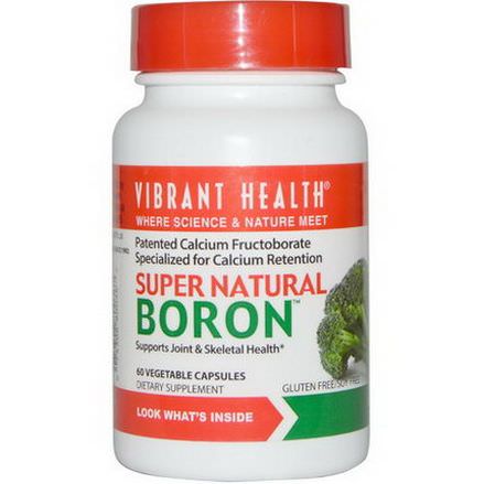 Vibrant Health, Super Natural Boron, 60 Veggie Caps