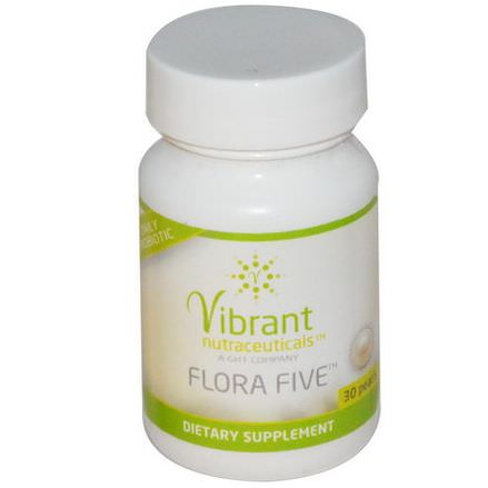 Vibrant Nutraceuticals, Flora Five, 30 Pearls