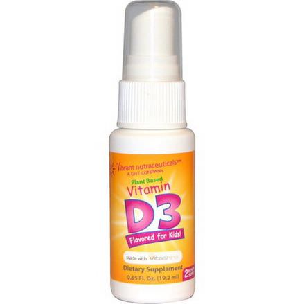 Vibrant Nutraceuticals, Vitamin D3, Plant Based, Flavored for Kids! 19.2ml