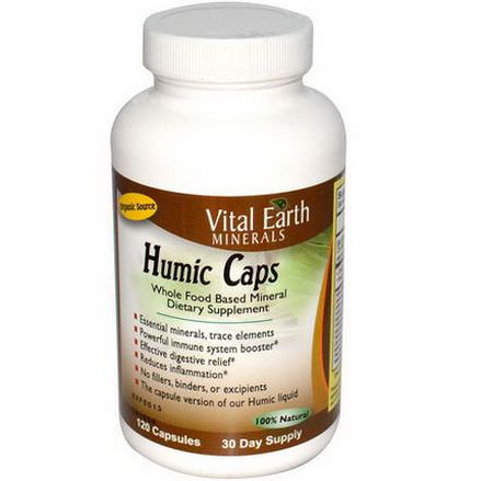 Vital Earth Minerals, Humic Caps, 120 Capsules