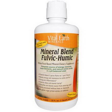 Vital Earth Minerals, Mineral Blend Fulvic-Humic 946ml