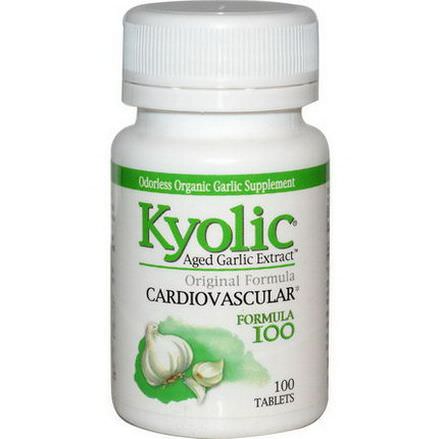 Wakunaga - Kyolic, Cardiovascular Formula 100, 100 Tablets