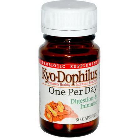 Wakunaga - Kyolic, Kyo Dophilus, One Per Day, Digestion&Immune, 30 Capsules