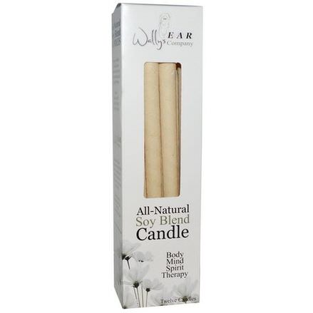 Wally's Natural Products, All-Natural Soy Blend Candle, 12 Candles
