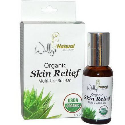 Wally's Natural Products, Organic, Skin Relief, Multi-Use Roll-On, 1 fl oz