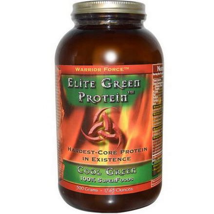 Warrior Force Nutritionals, Elite Green Protein, Cool Green 500g
