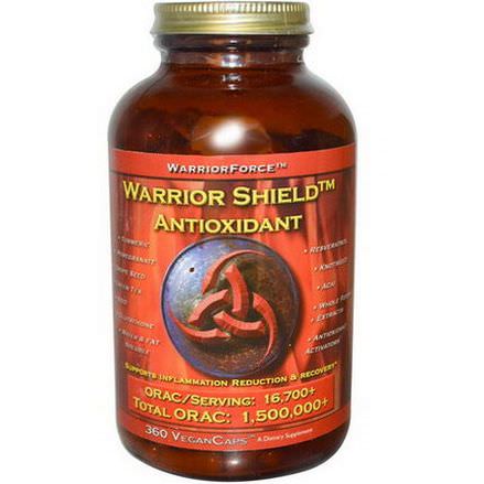 Warrior Force Nutritionals, Warrior Shield Antioxidant, 360 Vegan Caps