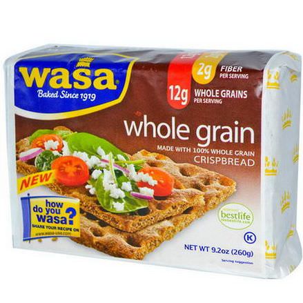 Wasa Flatbread, Crispbread, Whole Grain 260g
