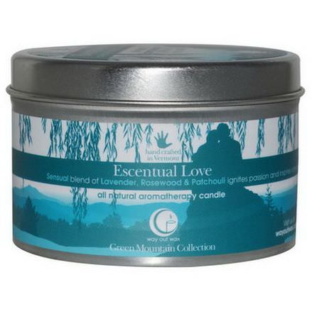 Way Out Wax, All Natural Aromatherapy Candle, Escentual Love 190g