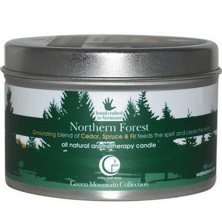 Way Out Wax, All Natural Aromatherapy Candle, Northern Forest 190g