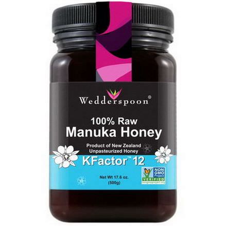Wedderspoon Organic, Inc. 100% Raw Manuka Honey, KFactor 12 500g