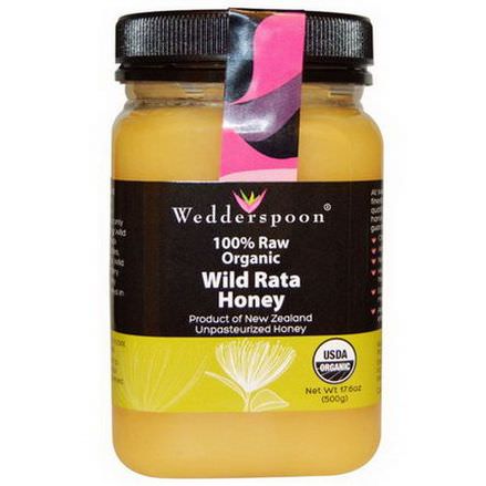 Wedderspoon Organic, Inc. 100% Raw Organic, New Zealand Wild Rata Honey 500g