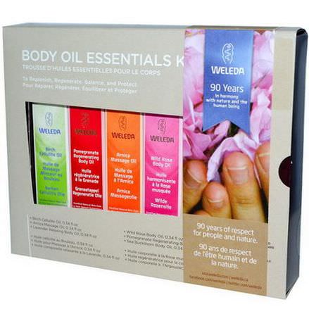 Weleda, Body Oils, Essential Kit, 6 Oils 0.34 fl oz Each