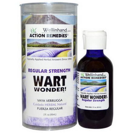 Wellinhand Action Remedies, Wart Wonder, Regular Strength 60ml