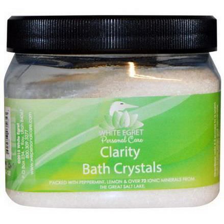 White Egret Personal Care, Clarity Bath Crystals, 16 oz