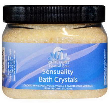 White Egret Personal Care, Sensuality Bath Crystals, 16 oz