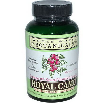 Whole World Botanicals, Royal Camu, 350mg, 140 Veggie Caps