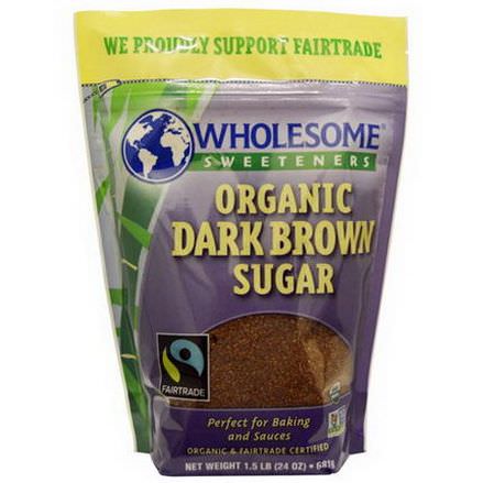 Wholesome Sweeteners, Inc. Organic Dark Brown Sugar 681g
