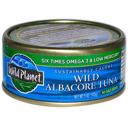 Wild Planet, Wild Albacore Tuna, No Salt Added 142g