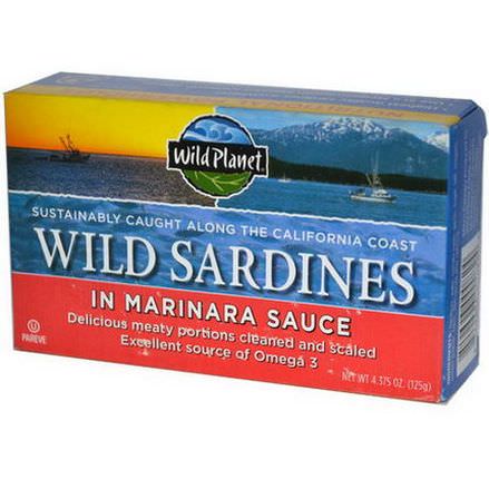 Wild Planet, Wild Sardines In Marinara Sauce 125g
