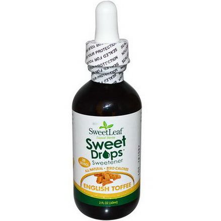 Wisdom Natural, Sweet Drops, Liquid Stevia Sweetener, English Toffee 60ml