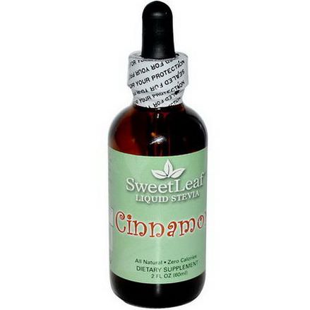 Wisdom Natural, SweetLeaf Liquid Stevia, Cinnamon 60ml