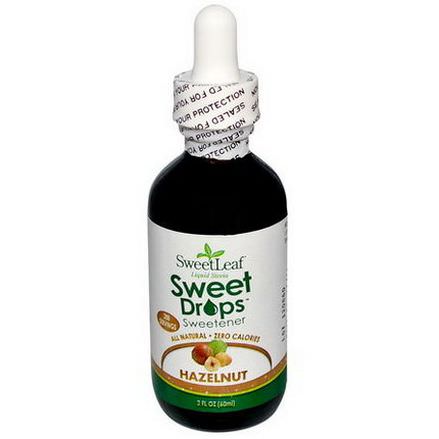 Wisdom Natural, SweetLeaf, Liquid Stevia, Sweet Drops, Hazelnut 60ml