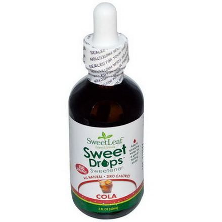 Wisdom Natural, SweetLeaf Liquid Stevia, Sweet Drops Sweetener, Cola 60ml