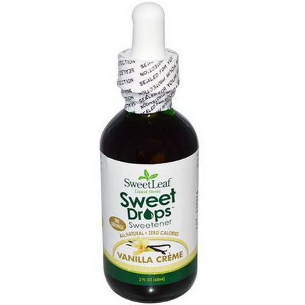 Wisdom Natural, SweetLeaf Liquid Stevia, SweetDrops Sweetener, Vanilla Creme 60ml