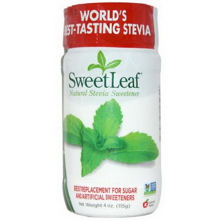 Wisdom Natural, SweetLeaf, Natural Stevia Sweetener 115g