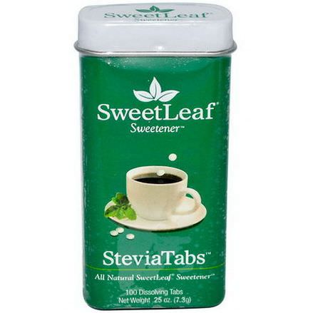 Wisdom Natural, SweetLeaf, Sweetener, SteviaTabs, 100 Dissolving Tabs