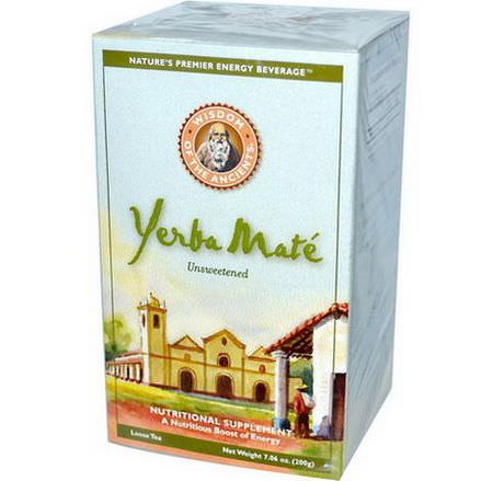 Wisdom Natural, Wisdom of the Ancients, Yerba Mate, Loose Tea, Unsweetened 200g