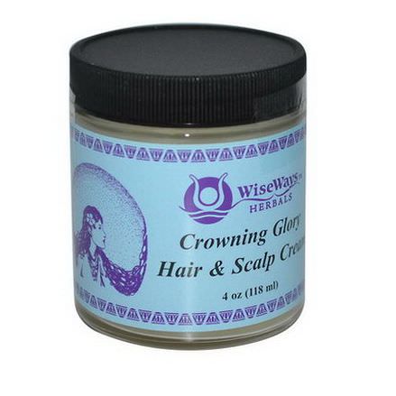 WiseWays Herbals, LLC, Crowning Glory Hair&Scalp Cream 118ml