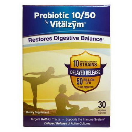 World Nutrition Inc. Probiotic 10/50 by Vitalzym, 30 Veggie Caps