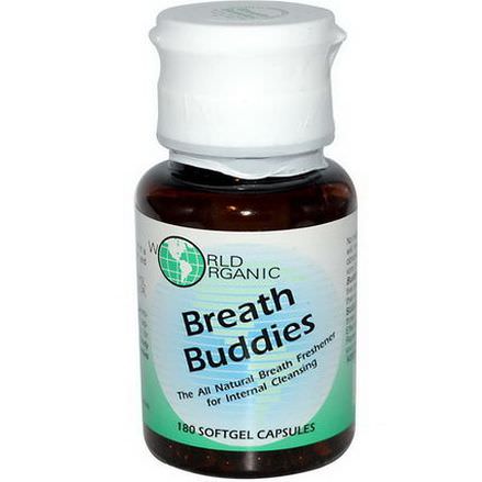 World Organic, Breath Buddies, 180 Softgel Capsules