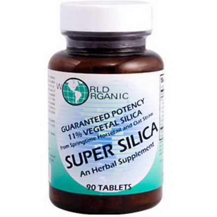 World Organic, Super Silica, 90 Tablets