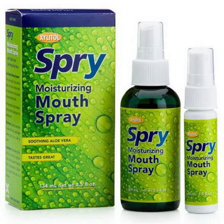 Xlear Inc Xclear, Spry, Moisturizing Mouth Spray, Light Mint, 2 Pack 134ml
