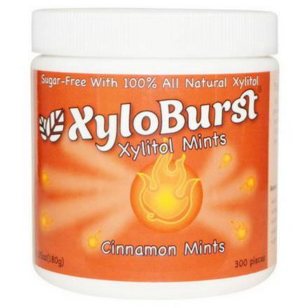 Xyloburst, Xylitol Mints, Cinnamon 180g, 300 Pieces