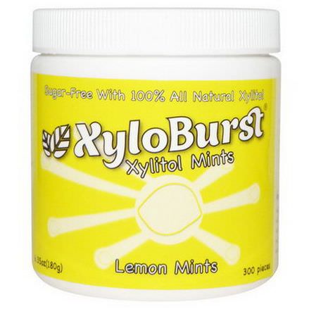 Xyloburst, Xylitol Mints, Lemon 180g, 300 Pieces