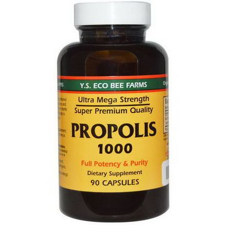 Y.S. Eco Bee Farms, Propolis 1000, 90 Capsules